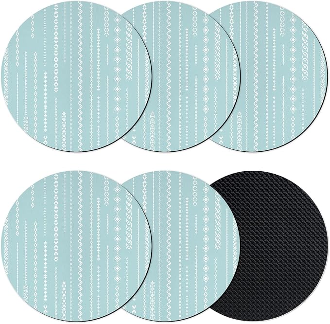 Modern Minimalist Coasters Set of 6, Absorbent Coasters by Unknown