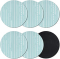 Modern Minimalist Coasters Set of 6, Absorbent Coasters by Unknown