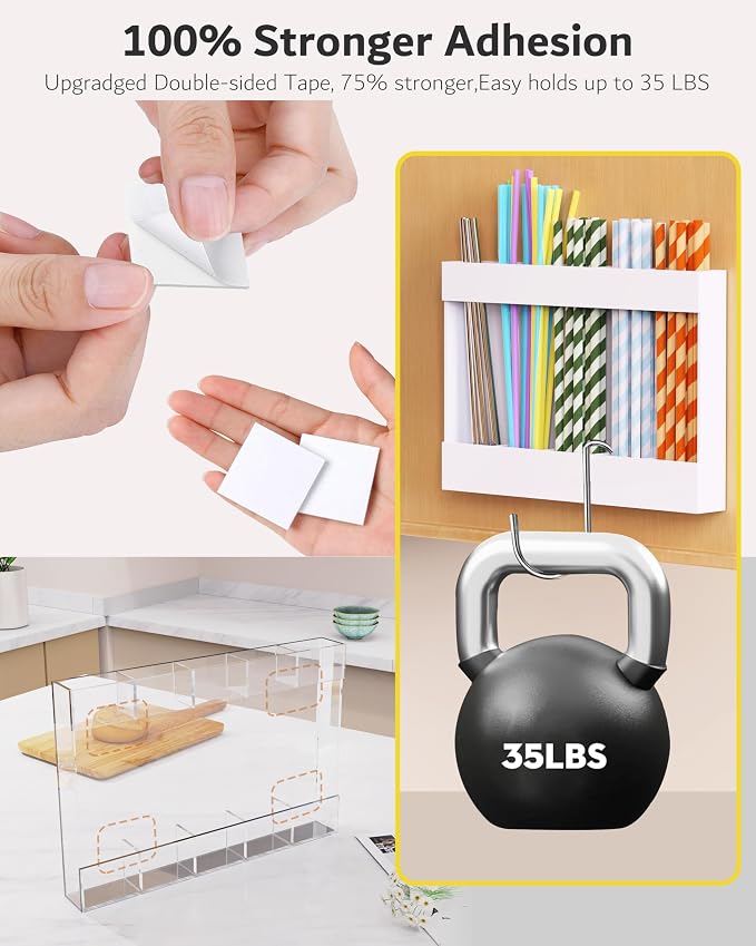 Acrylic Straw Holder & Organizer - Image 5