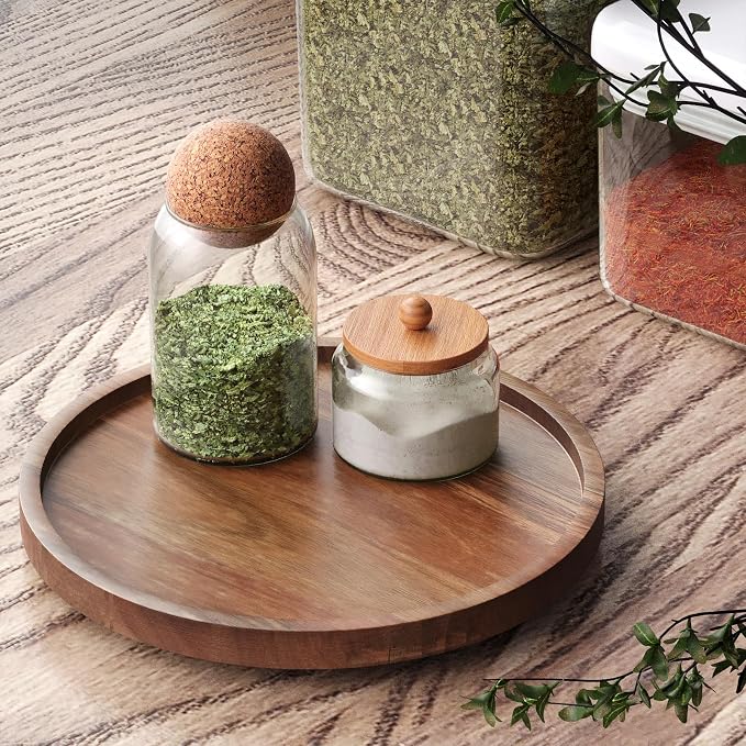 VERTORGAN Lazy Susan Bamboo Organizer - Image 3