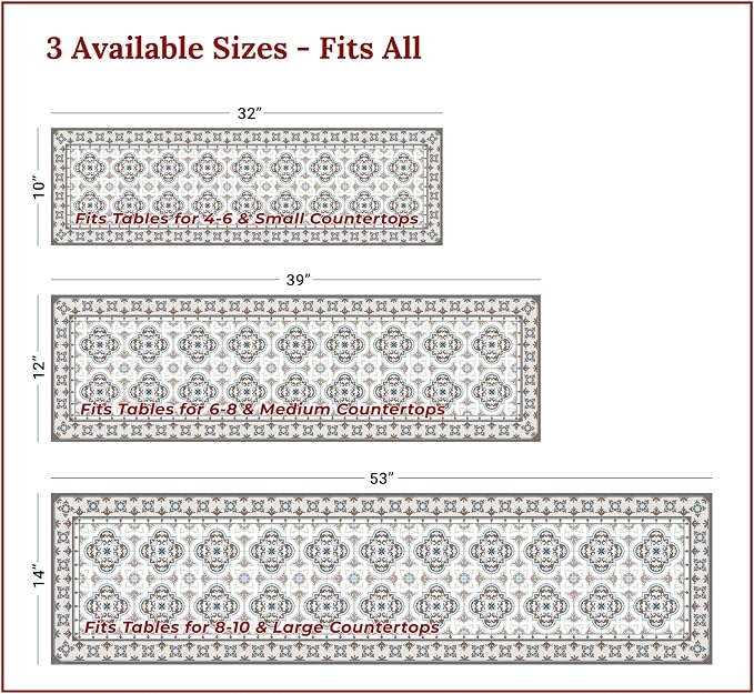 Heat Resistant Table Runner, 32 x 10 Inch - Image 4