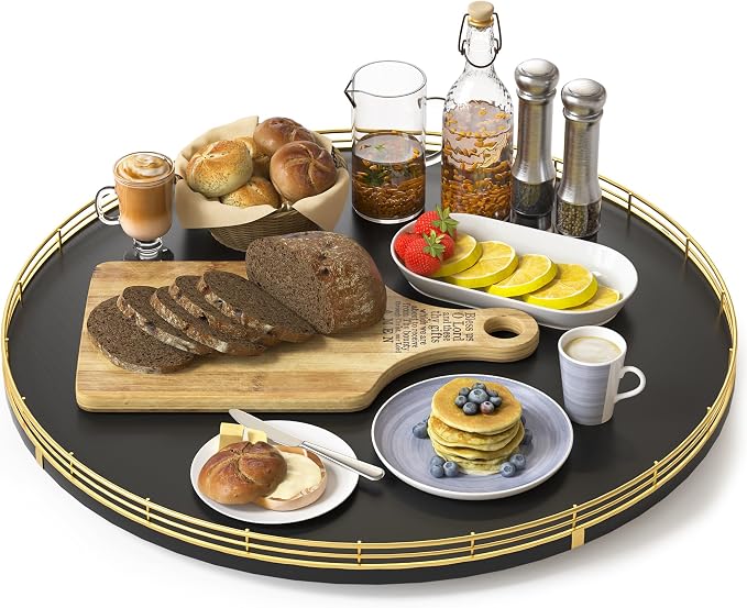 Oroyutor 18" Oak Wooden Lazy Susan Turntable by Oroyutor