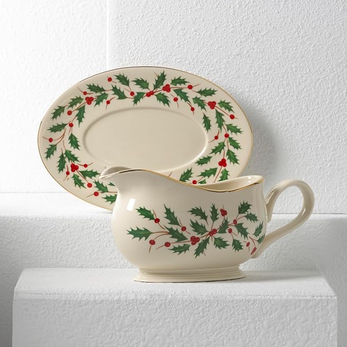 Lenox Holiday Porcelain Christmas Gravy Boat - Image 6