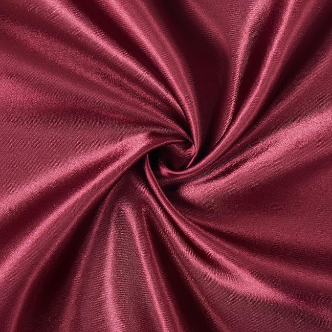 Burgundy Satin Table Runner, 12x108 Inches, 4 Pack | Premium Satin, Smooth - Image 6