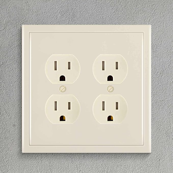 Modern Edge Decorative Wall Plate Switch Plate Outlet Cover, Durable Solid Zinc - Image 4