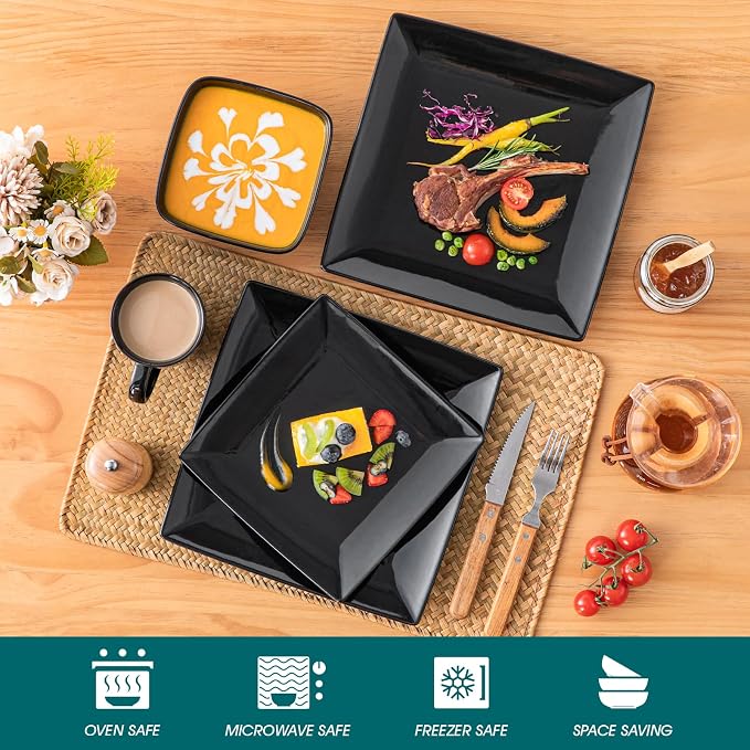 vancasso Soho Dinnerware Sets 24 Pieces, Dinner Plate, Cups and Plates Sets - Image 4