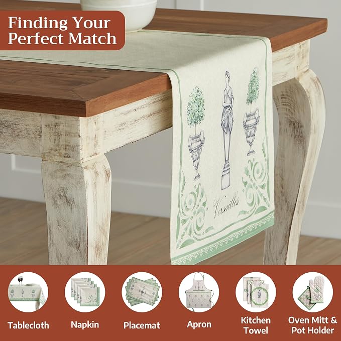 Maison d' Hermine Table Runner 100% Cotton 14.50" x 72" | Table Runners 72 - Image 4