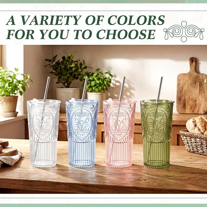 2 Set 20oz Vintage Plastic Tumbler - Image 5
