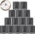 Black Napkin Rings Bulk Set of 150pcs, Diamond Crystal Rhinestone Napkin Rings by Wotoban