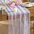Artoid Mode Colorful Gold Gauze Table Runner 120 Inch 10FT, Glitter Metallic by ArtoidMode