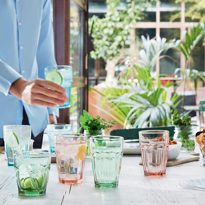 Bormioli Rocco Rock Bar 12.5 oz. Long Drink Stackable Tempered Beverage Glasses - Image 11