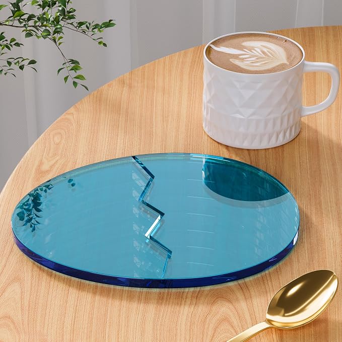 Acrylic Coaster Decorative Plates, Office Desk Accessories by Leadiy