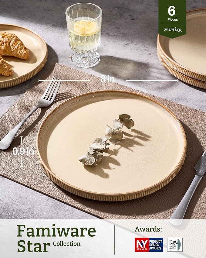 famiware Star 10/8 inches Salad Plates Set - Image 3