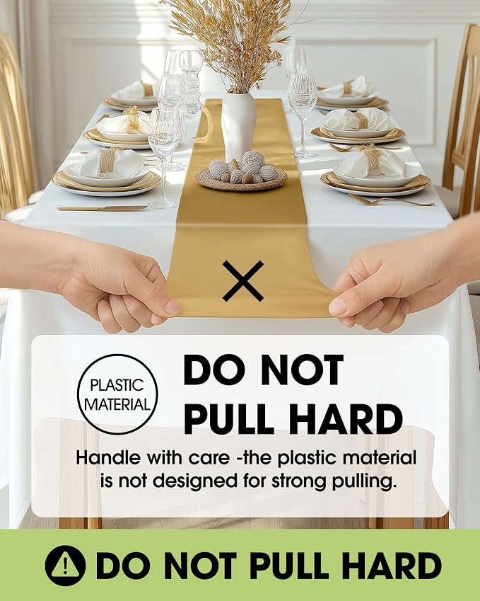 Pureegg Gold Plastic Table Runners - Image 8