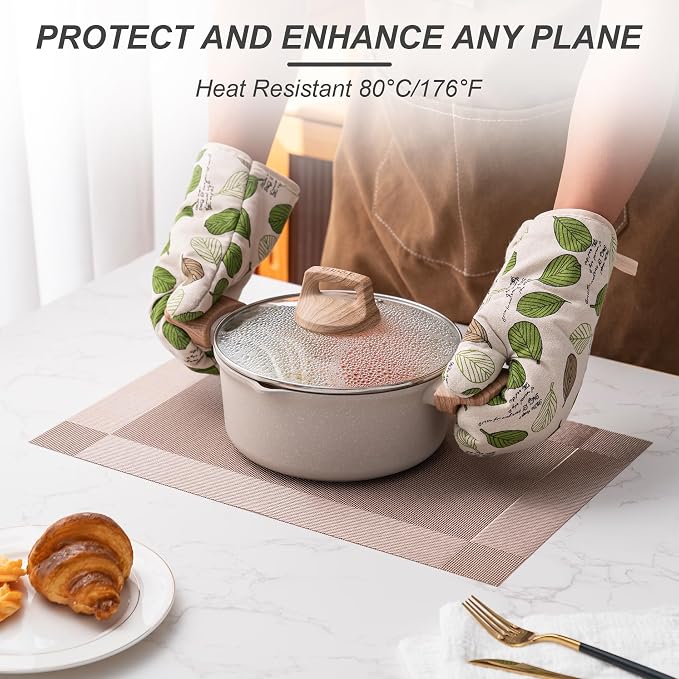 Placemats Set of 6 Washable Indoor | Outdoor Vinyl Place Mats - Image 4