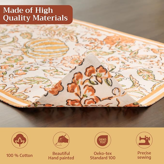 Maison d' Hermine Placemats Set of 4 Reusable 100% Cotton | Cloth Place Mats - Image 3