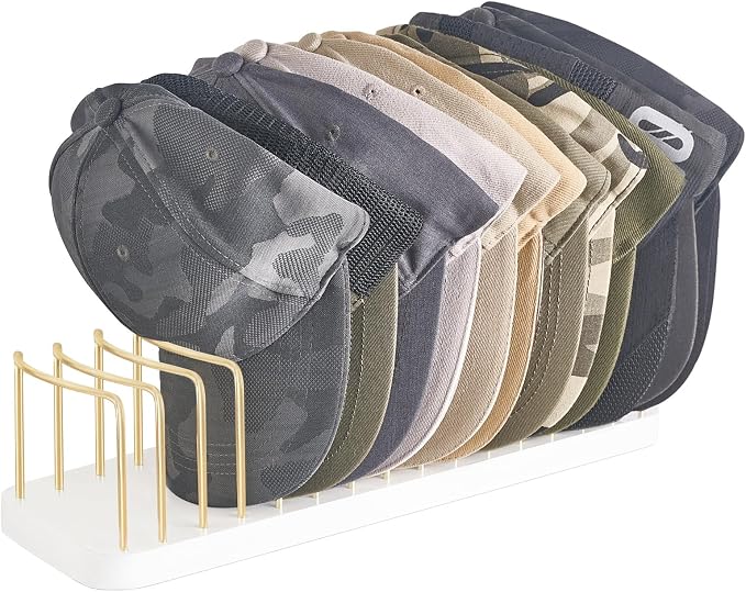 Mkono Hat Organizer for Baseball Caps, Hat Holder Storage for Closet, Space by Mkono