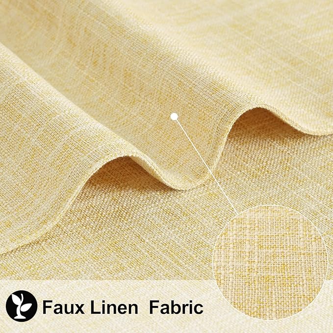 Faux Cotton Linen Placemats Set of 8, Cloth Washable Farmhouse Dining Table Mats - Image 2