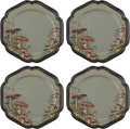 Karma, 8.75 inches Melamine Salad Plates Set of 4, Reusable Dishwasher Safe by KarmaGifts