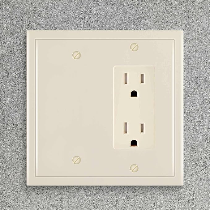 Modern Edge Decorative Wall Plate Switch Plate Outlet Cover, Durable Solid Zinc - Image 4