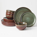 Stoneware Dinnerware Sets Service by Pokini