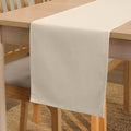 Encasa XO Table Runner, Cotton Canvas Dining Runner 13"x48" | Natural, 180 GSM by EncasaXO