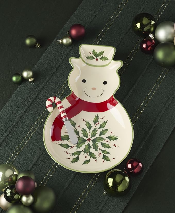 Lenox 898269 Holiday Tray with Spreader, Christmas Serveware, Festive Décor - Image 4