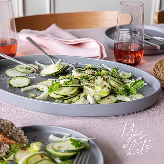 Over&Back Stackable Stoneware Serving Platter - Image 7