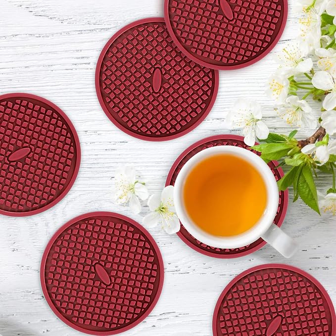 ME.FAN Silicone Coasters Thickened Drink Coasters - Image 2