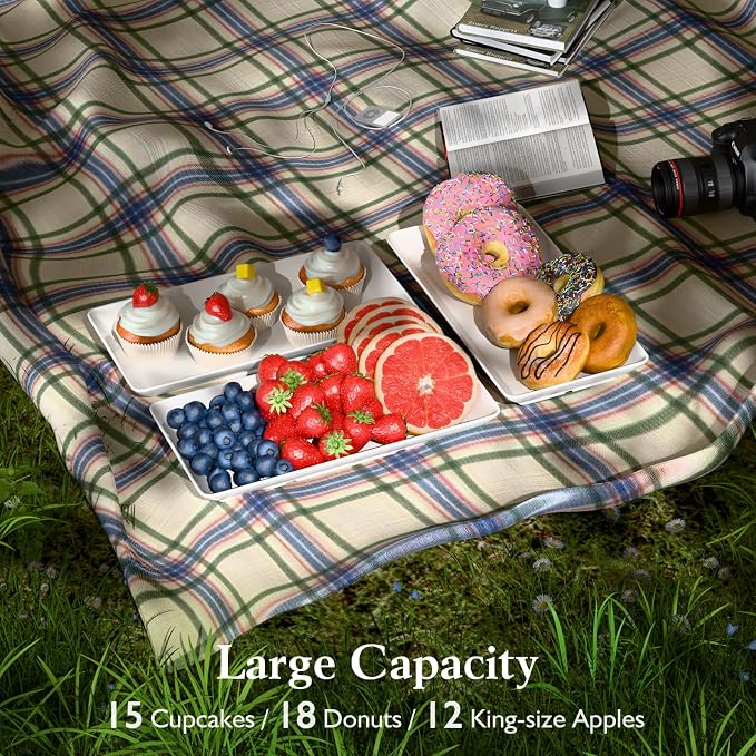 Bumusty 3-Tier Melamine Serving Tray Set, 11.5 x 5.6 in, Birthdays and Holidays - Image 4