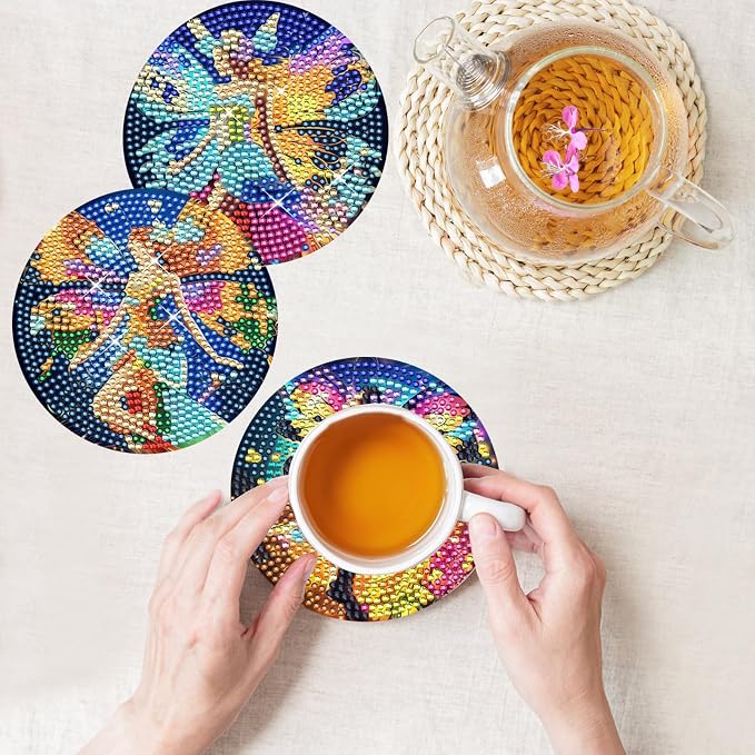 TDOOW Diamond Art Coasters Kits, Coaster Art Kits - Image 3