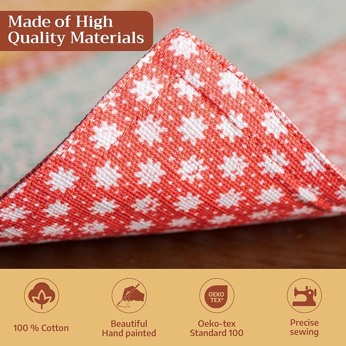 Maison d' Hermine Placemats Set of 4 Reusable 100% Cotton | Cloth Place Mats - Image 3
