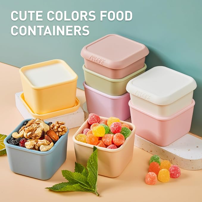 ISSEVE 6Pack 6oz Silicone Snack Containers - Image 4