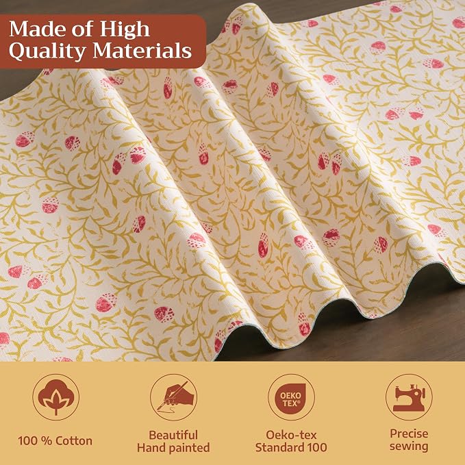 Maison d' Hermine Table Runner 100% Cotton 14.50" x 72" | Table Runners 72 - Image 3