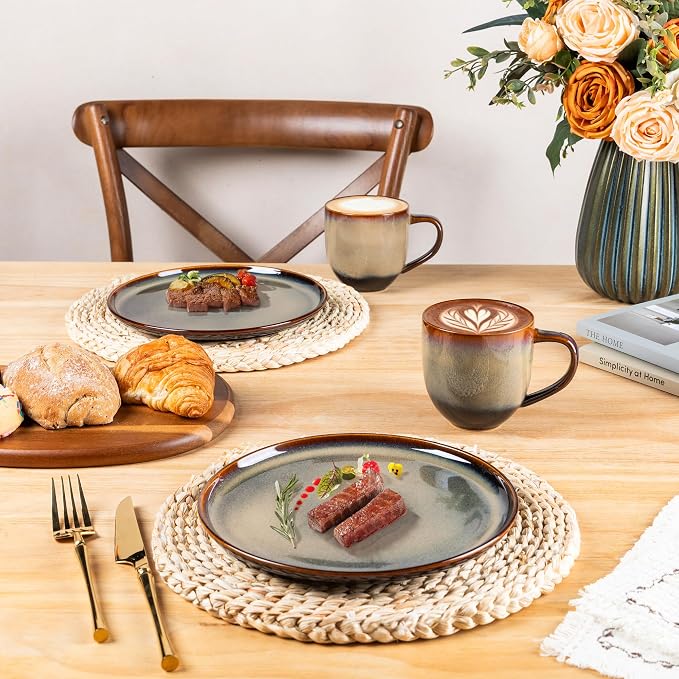 theterra Ceramic Coffee Mugs Set of 4, 12 oz Coffee Cups - Image 6