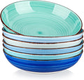 vancasso Bonita 38 oz Ceramic Pasta Bowls Set of 6, Microwave & Dishwasher Safe by vancasso