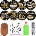 Bartogro 8 Pcs Diamond Painting Coaster Kits, DIY Football Diamond Art Coasters by Bartogro