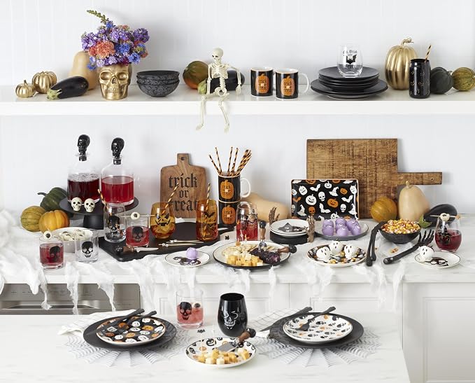 Oneida Barware, Vintro Halloween Stemless Wine Glasses, Dishwasher Safe - Image 9