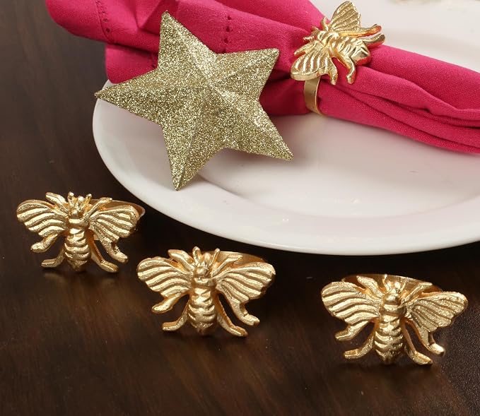 Lightnpro Gold Napkin Rings - Image 2