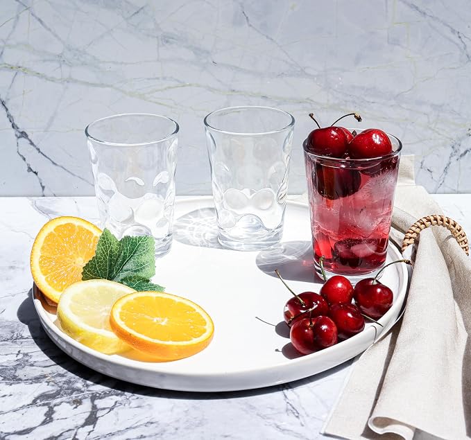 Home Essentials Drinking Glasses Set of 10 Juice Glass Cups, 7 oz Glassware - Image 5