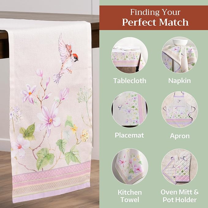 Maison d' Hermine Table Runner 100% Cotton 14.50" x 108" | Table Runners 108 - Image 5