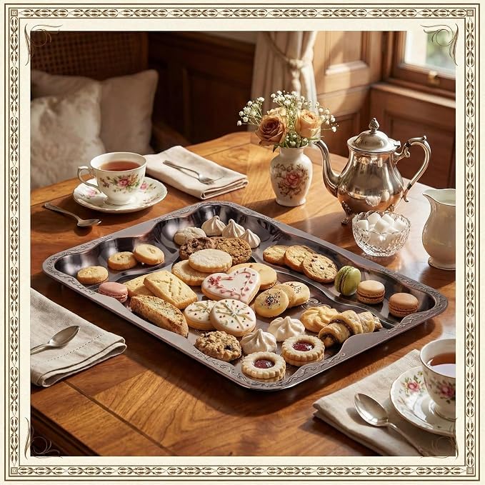 FoldTier 4 Pack Serving Trays Set - Image 5