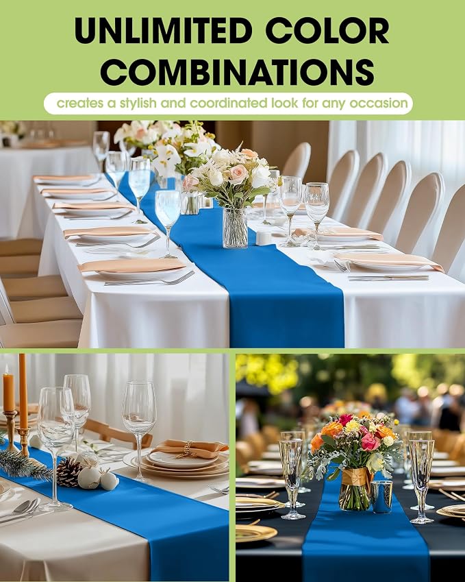 Pureegg Blue Plastic Table Runners - Image 2