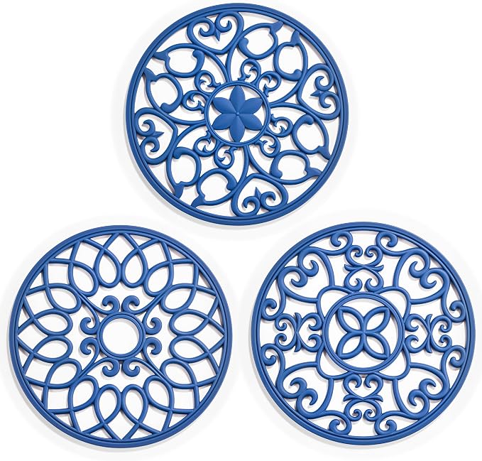 SMARTAKE 3 Set Silicone Trivet Mats by SMARTAKE