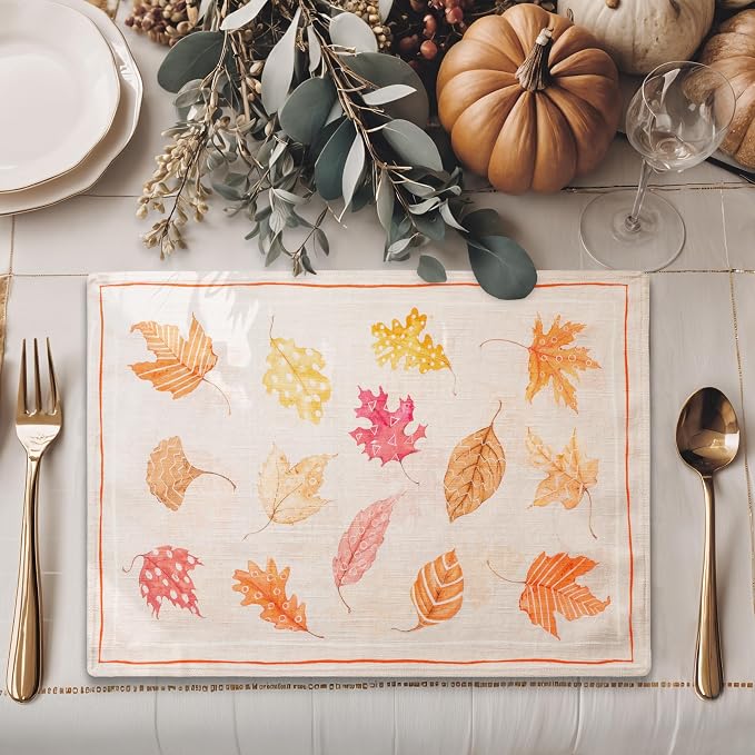 Maison d' Hermine Placemats Set of 4 Reusable 100% Cotton | Cloth Place Mats - Image 6