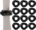 Three Ring Wooden Napkin Rings Set of 12 by ALPHALivingHOME