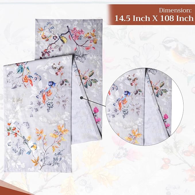 Maison d' Hermine Table Runner 100% Cotton 14.50" x 108" | Table Runners 108 - Image 4