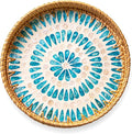 JUNGLE CULTURE Round Rattan Tray by JungleCulture