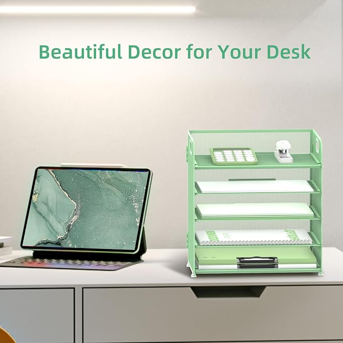 5 Trays Paper Organizer Letter Tray - Image 5
