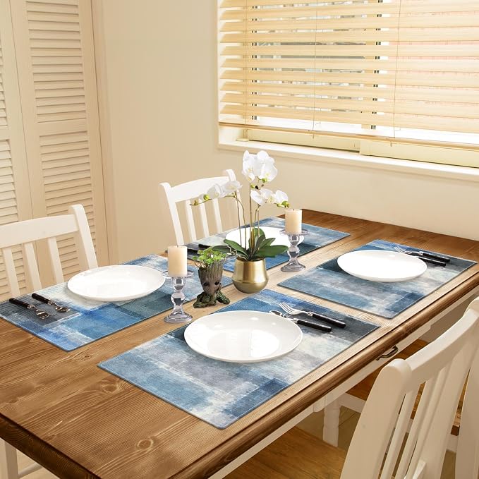 Emvency Farmhouse Placemats Set of 4, 12x18 Inch - Image 5